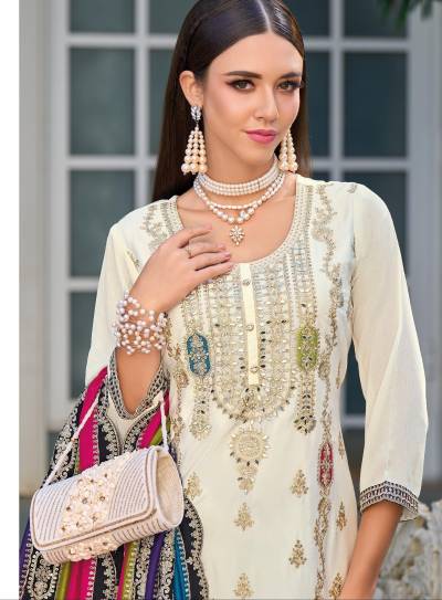 D.NO 1703,1704 BY OS DESIGNER CHINON SALWAR SUIT WHOLESALER IN INDIA